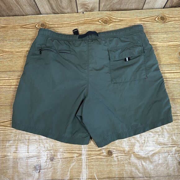 Vintage Eddie Bauer Ebtek Shorts Mens Size Large Green Nylon Belted Lined Hiking - Picture 3 of 12